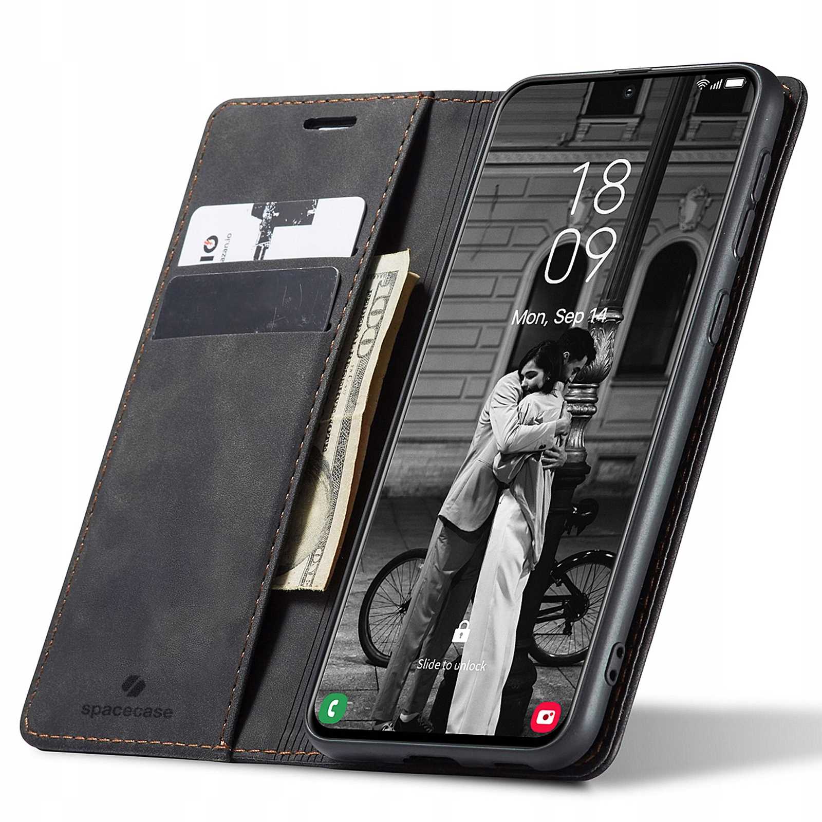 Spacecase Wallet Galaxy S21 Black