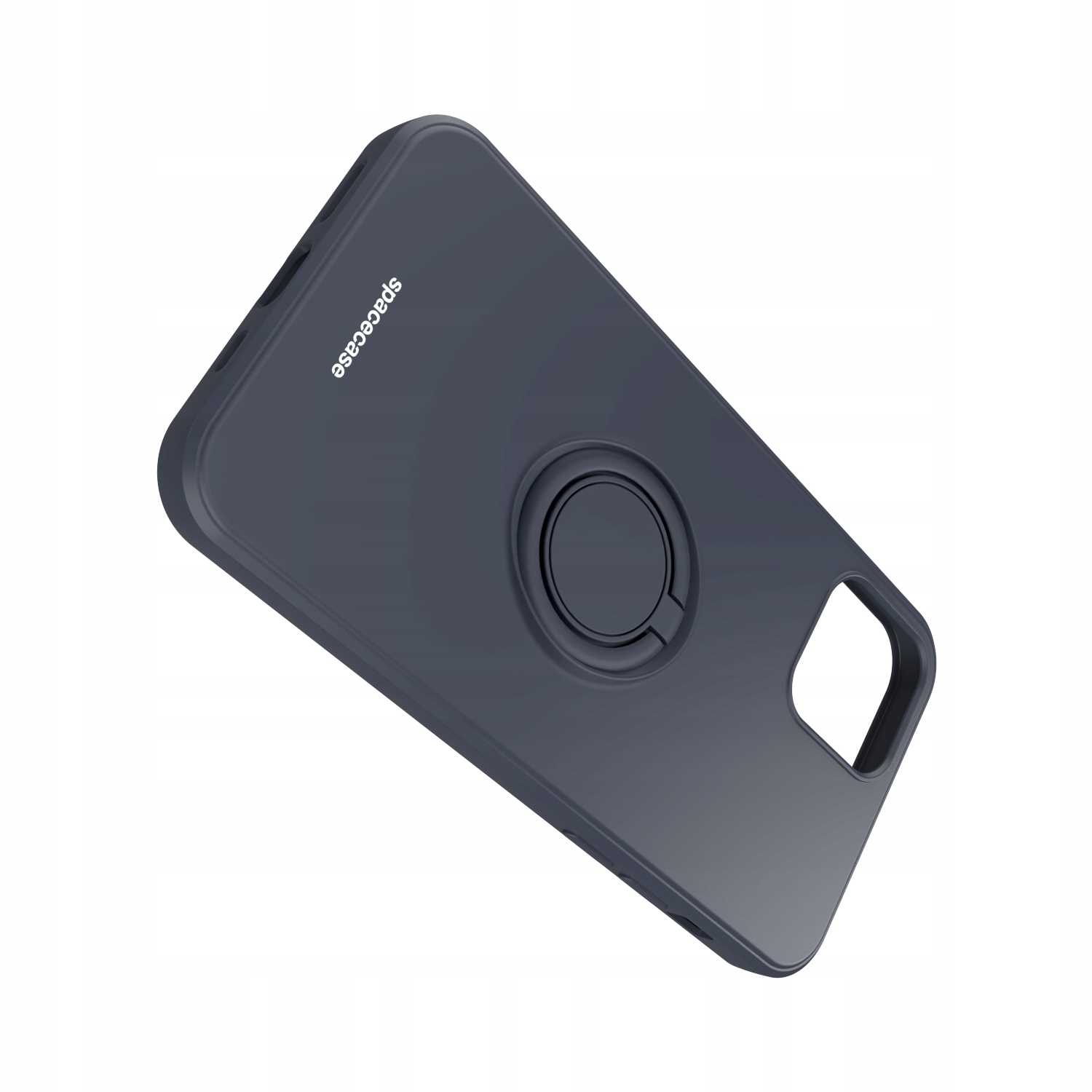 Spacecase Silicone Ring iPhone 12/12 Pro black
