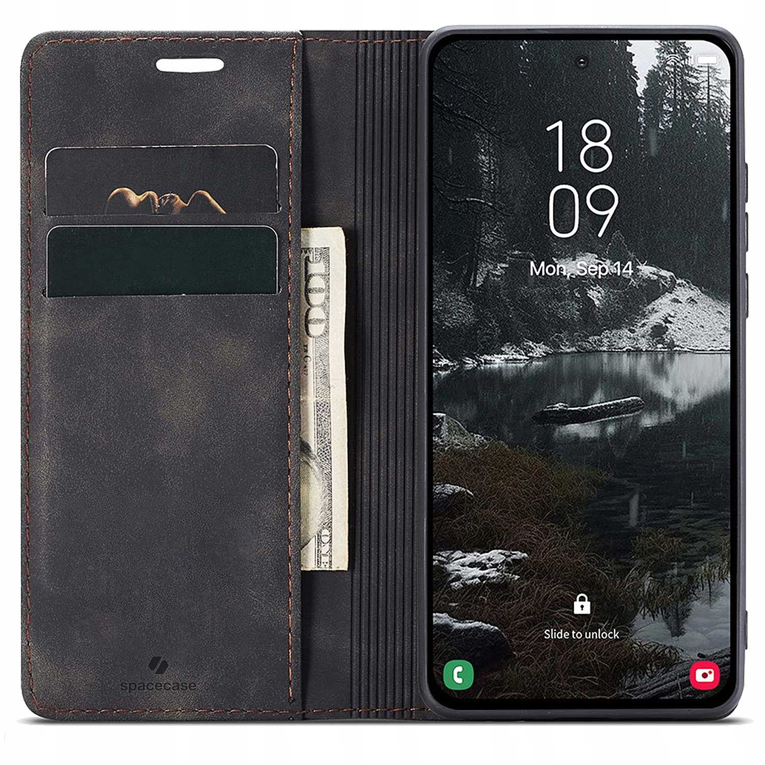 Spacecase Wallet Galaxy S25 Edge Black