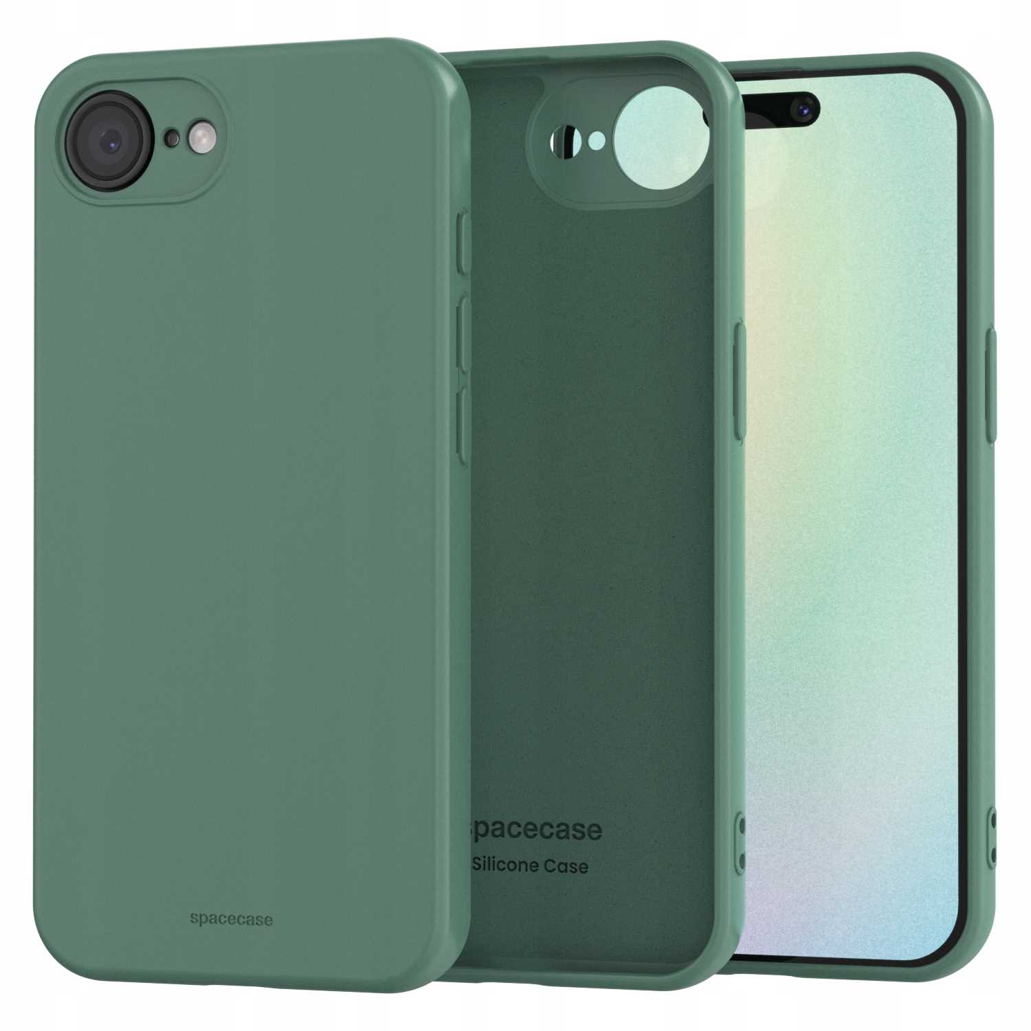 Spacecase Silicone Case 3.0 iPhone 16E dark green