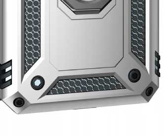 Spacecase Ring NX Redmi Note 10 Pro srebrny