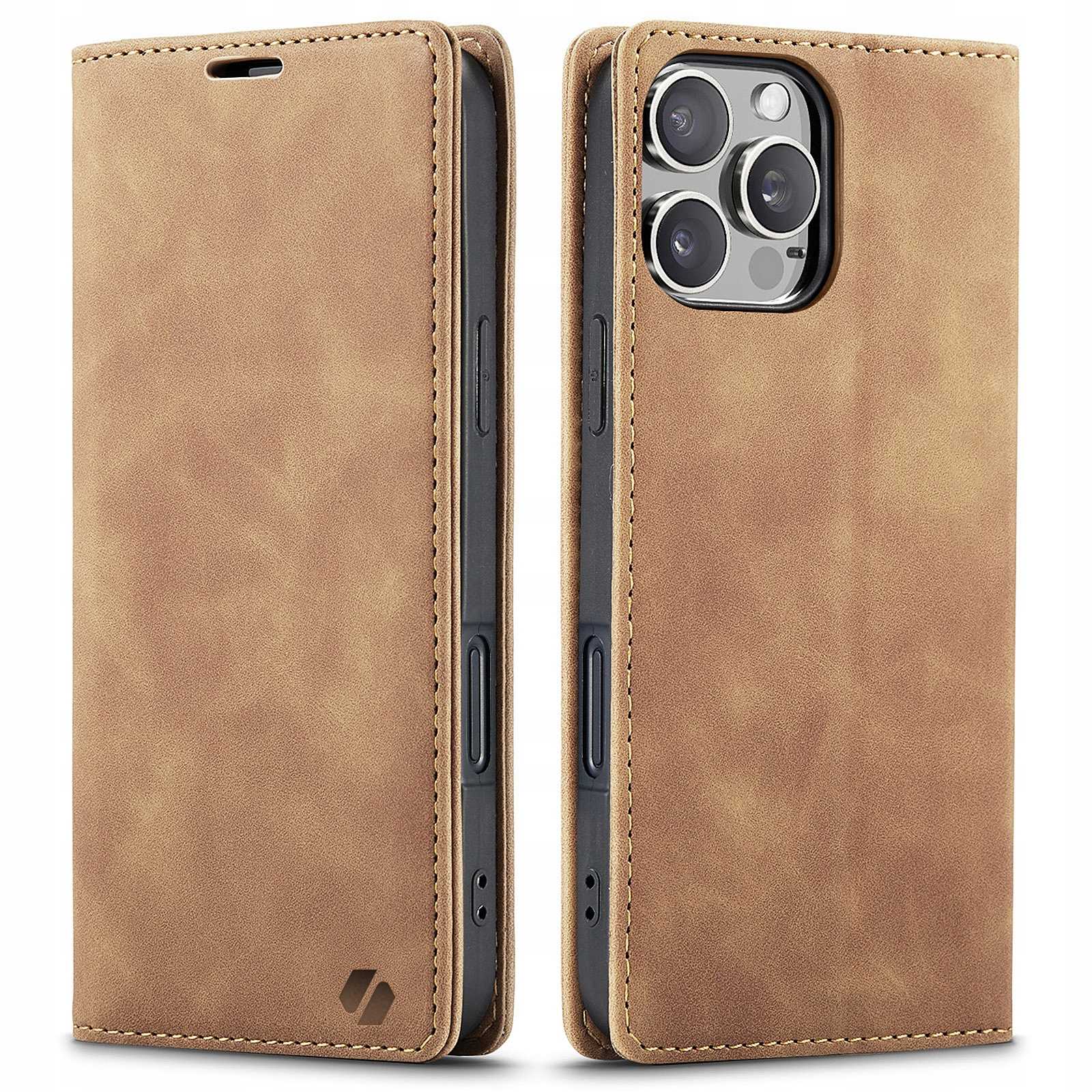 Spacecase Wallet iPhone 16 Pro light brown