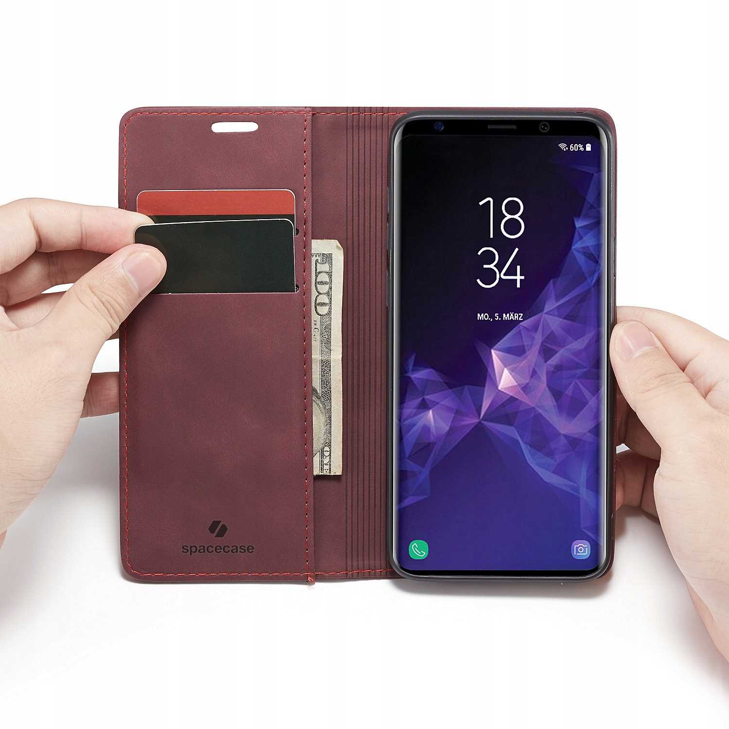 Spacecase Wallet Galaxy S9+ Red