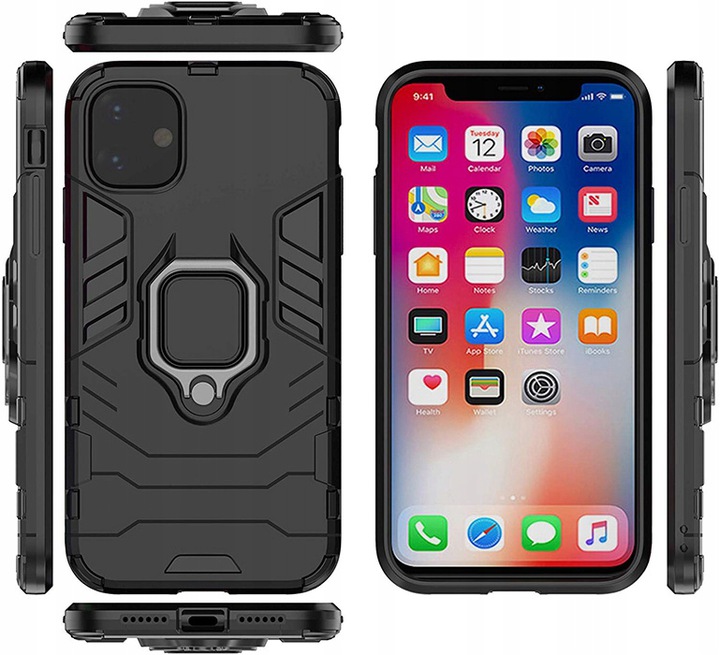 Spacecase X-Ring Iphone 11 Czarny