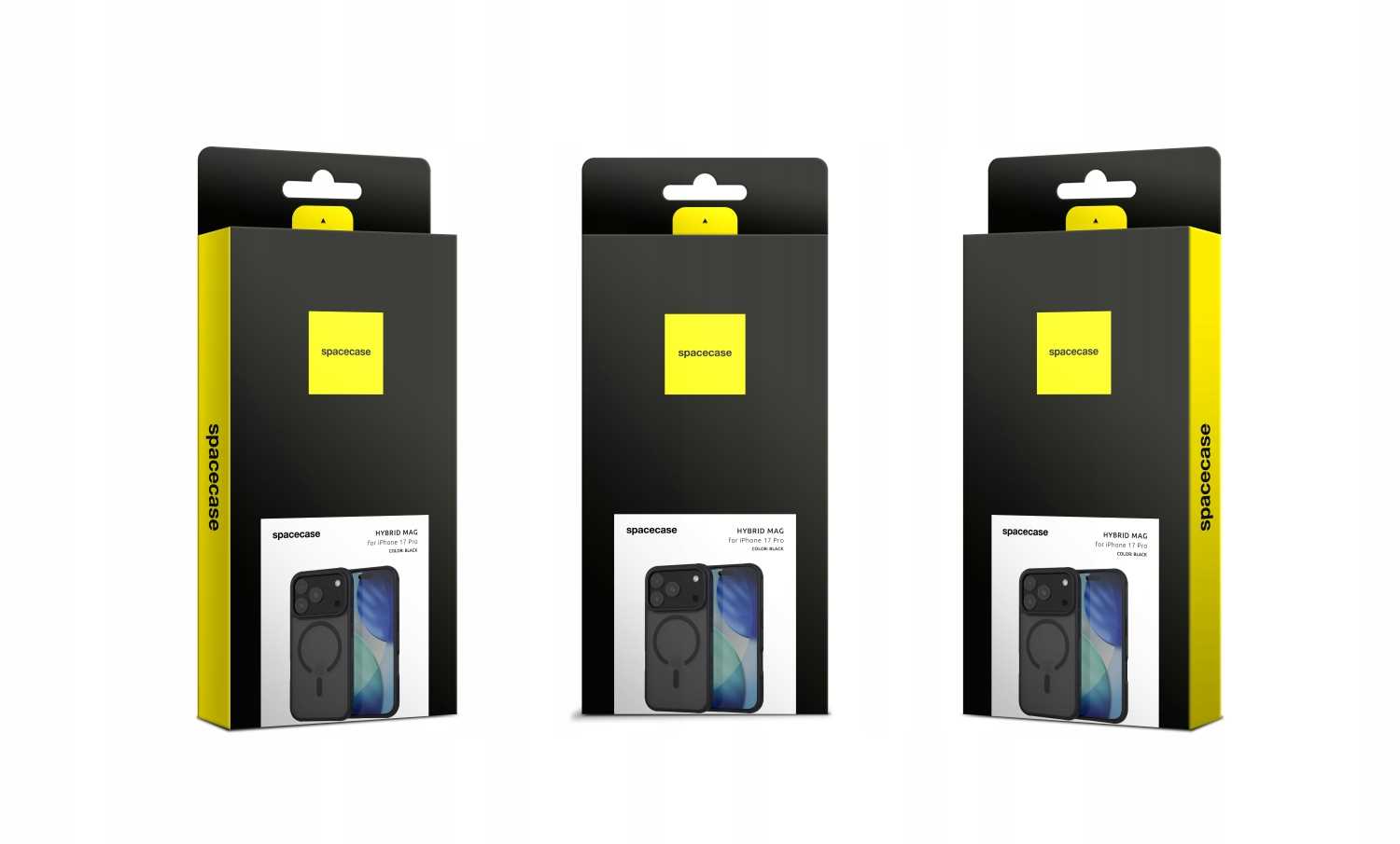 Spacecase Hybrid Mag iPhone 17 Pro Max black