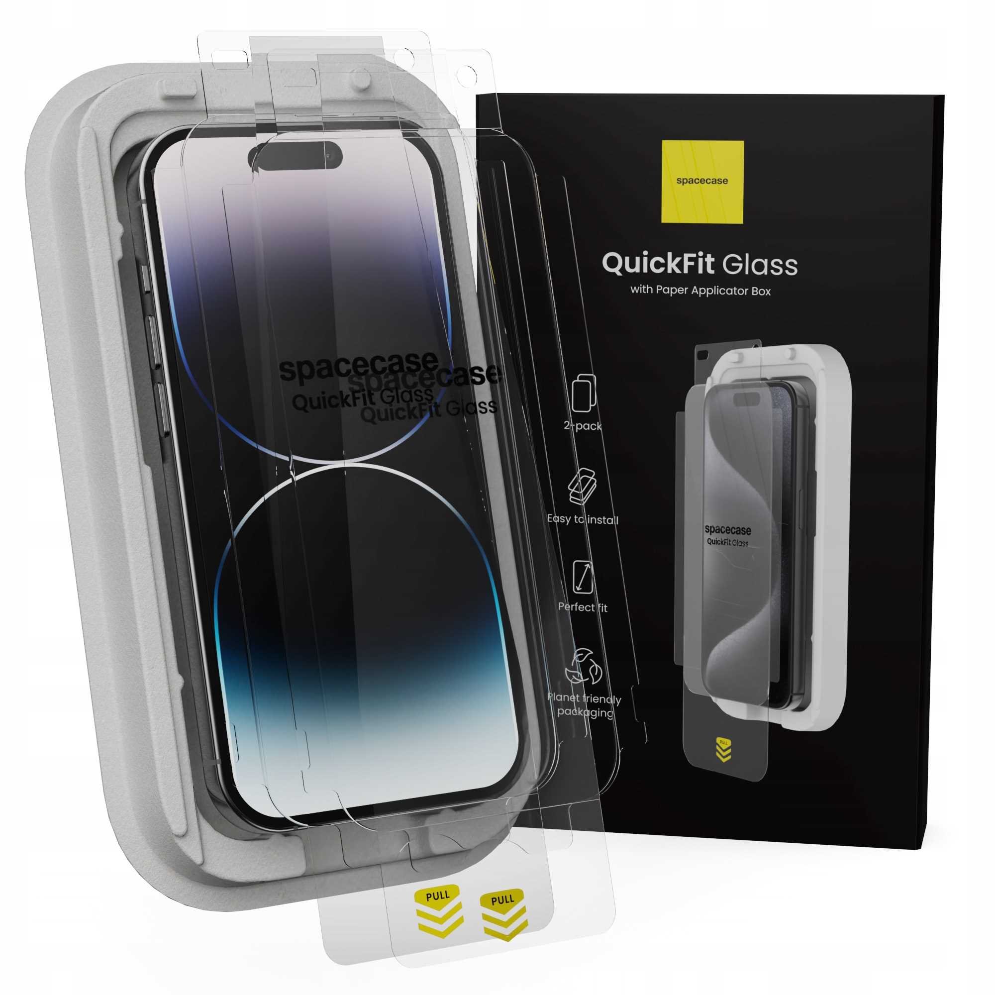 Spacecase QuickFit Glass iPhone 14 Pro