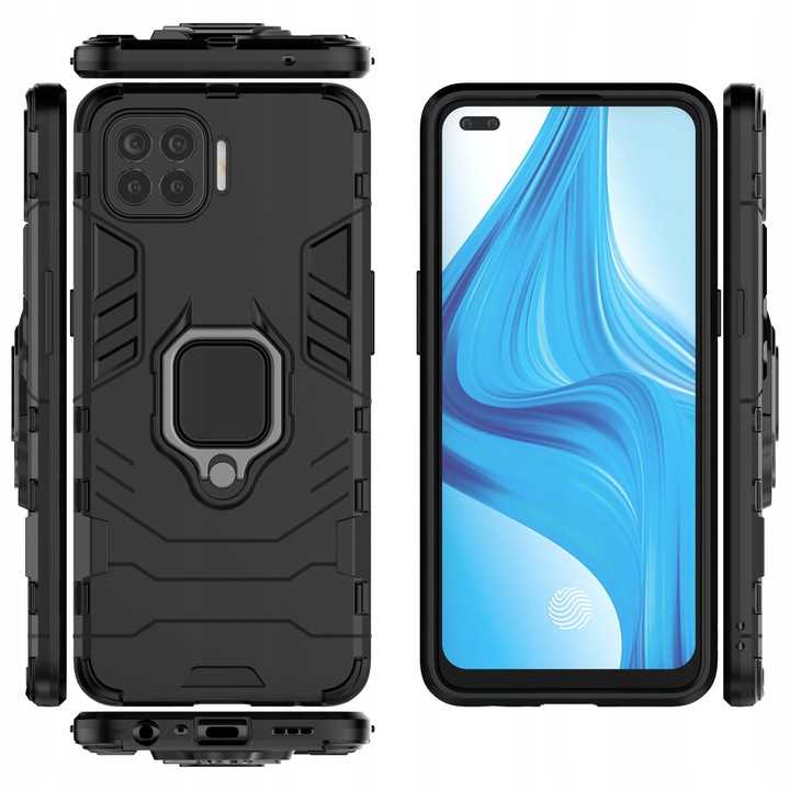 Spacecase X-Ring Oppo Reno 4 Lite czarny