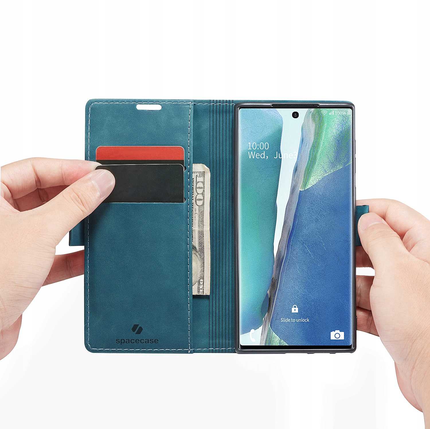 Spacecase Wallet Galaxy Note 20 blue
