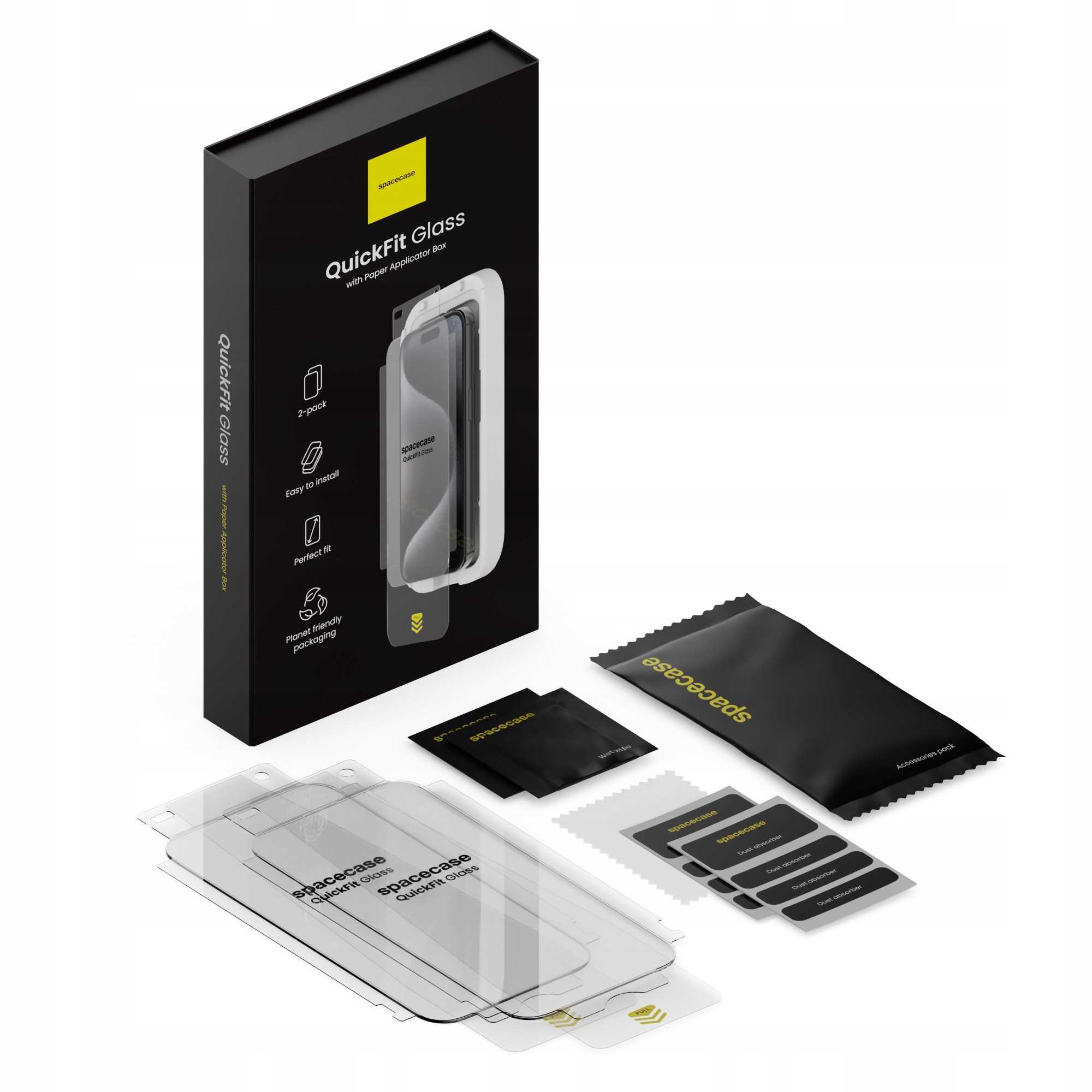 Spacecase Quickfit Glass Iphone 16 Pro/17/17 Pro