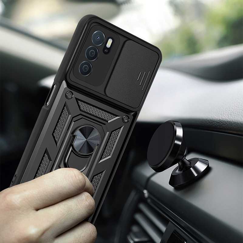 Spacecase Camring Oppo A16 black