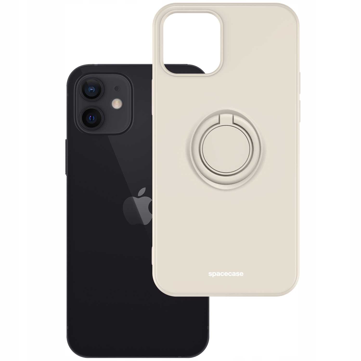 Spacecase Silicone Ring iPhone 12/12 Pro bone