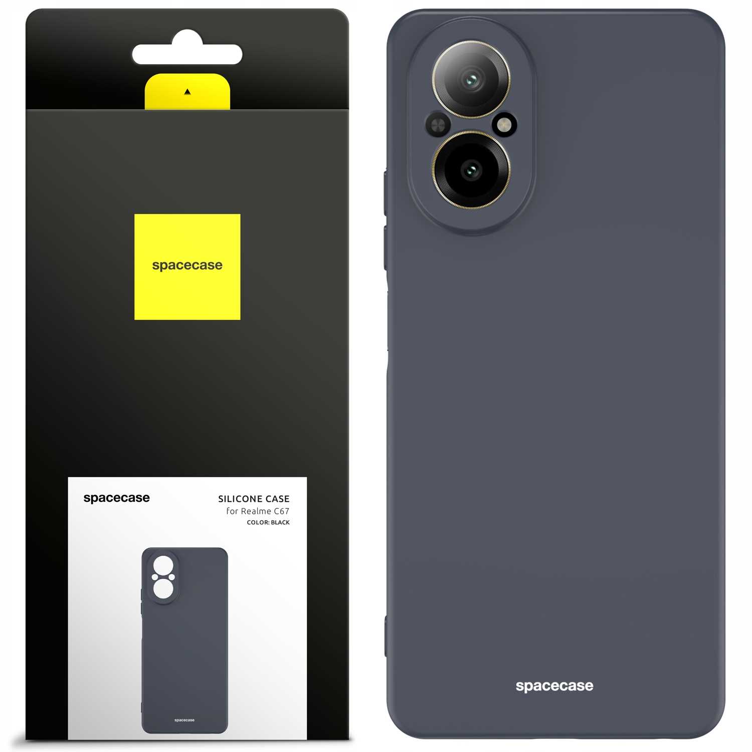 Spacecase Silicone Case Realme C67 Black