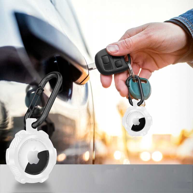 Spacecase Airtag Armor biały