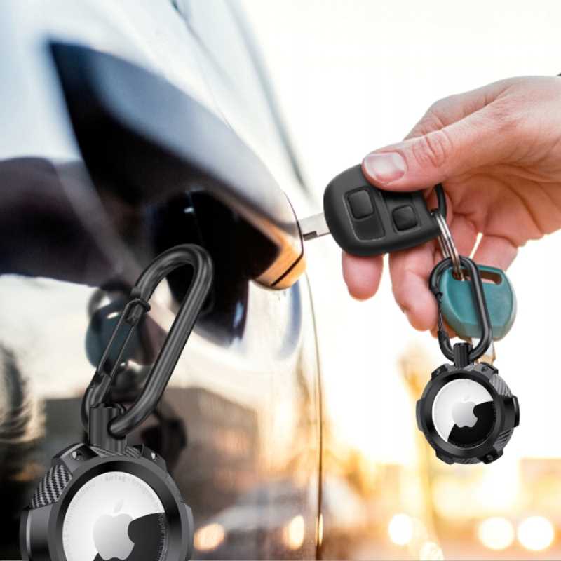 Spacecase Airtag Armor czarny