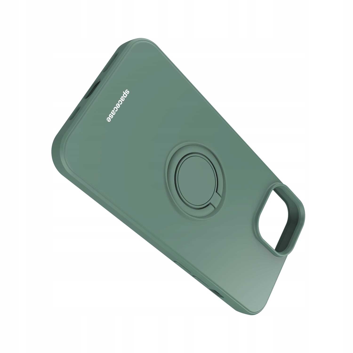 Spacecase Silicone Ring iPhone 14 dark green