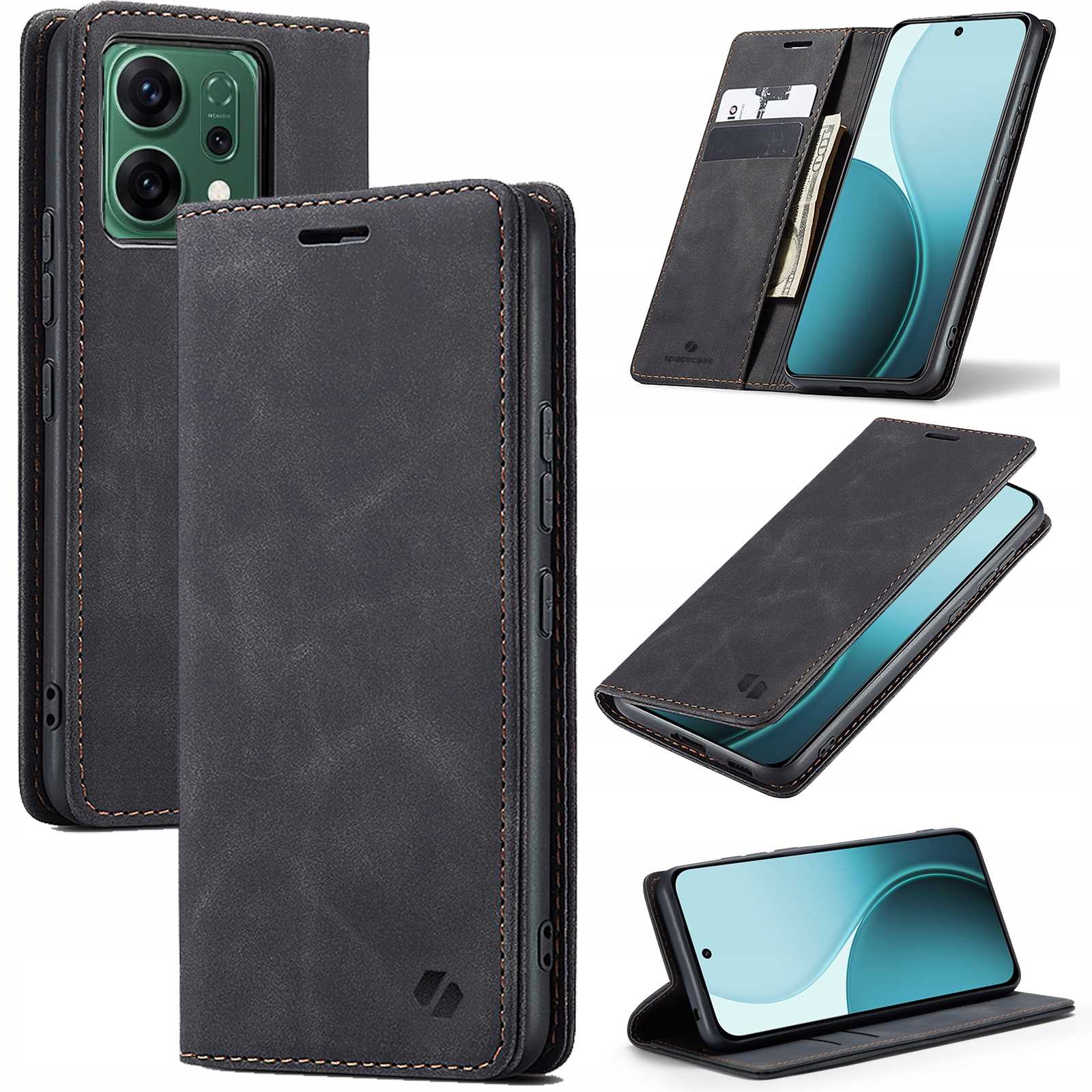 Spacecase Wallet Oppo Reno14 5G /14Fblack