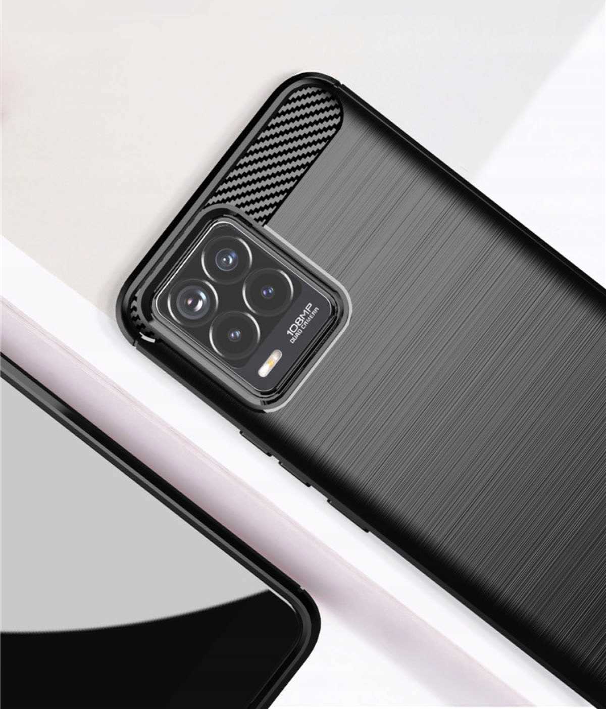 Spacecase Carbon Realme 8/8 Pro czarny