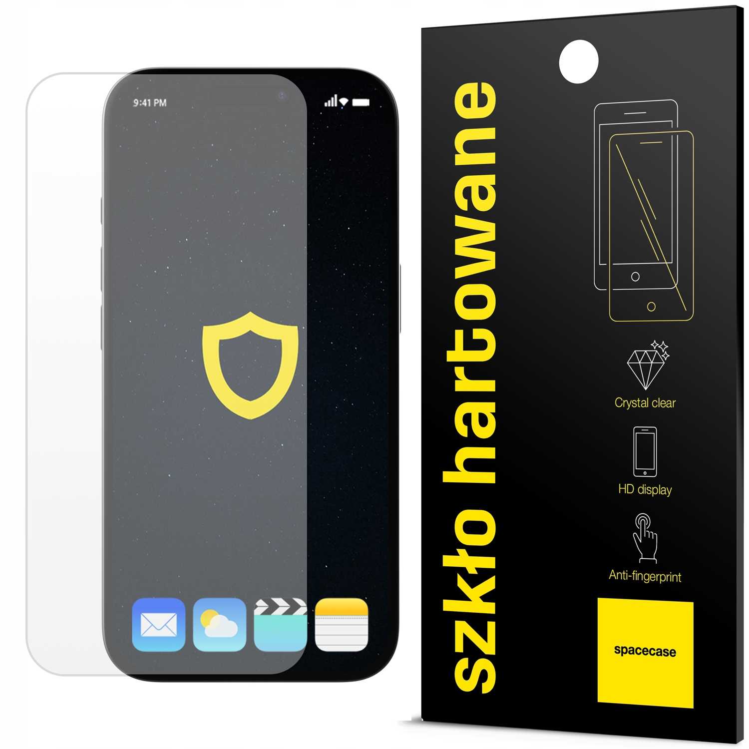 Spacecase Glass 2.5D iPhone 16 Plus