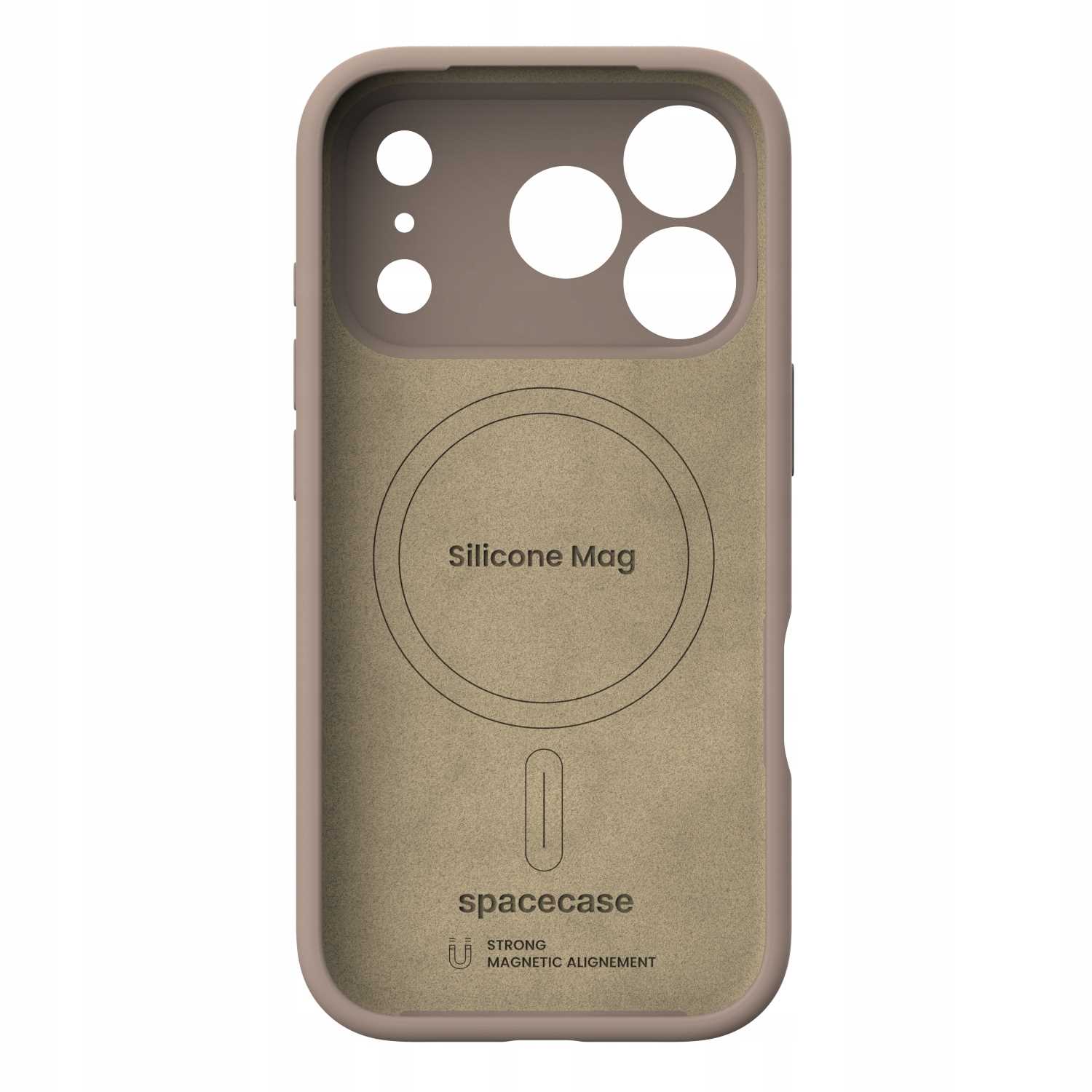 Spacecase Silicone Mag iPhone 17 Pro Max brown