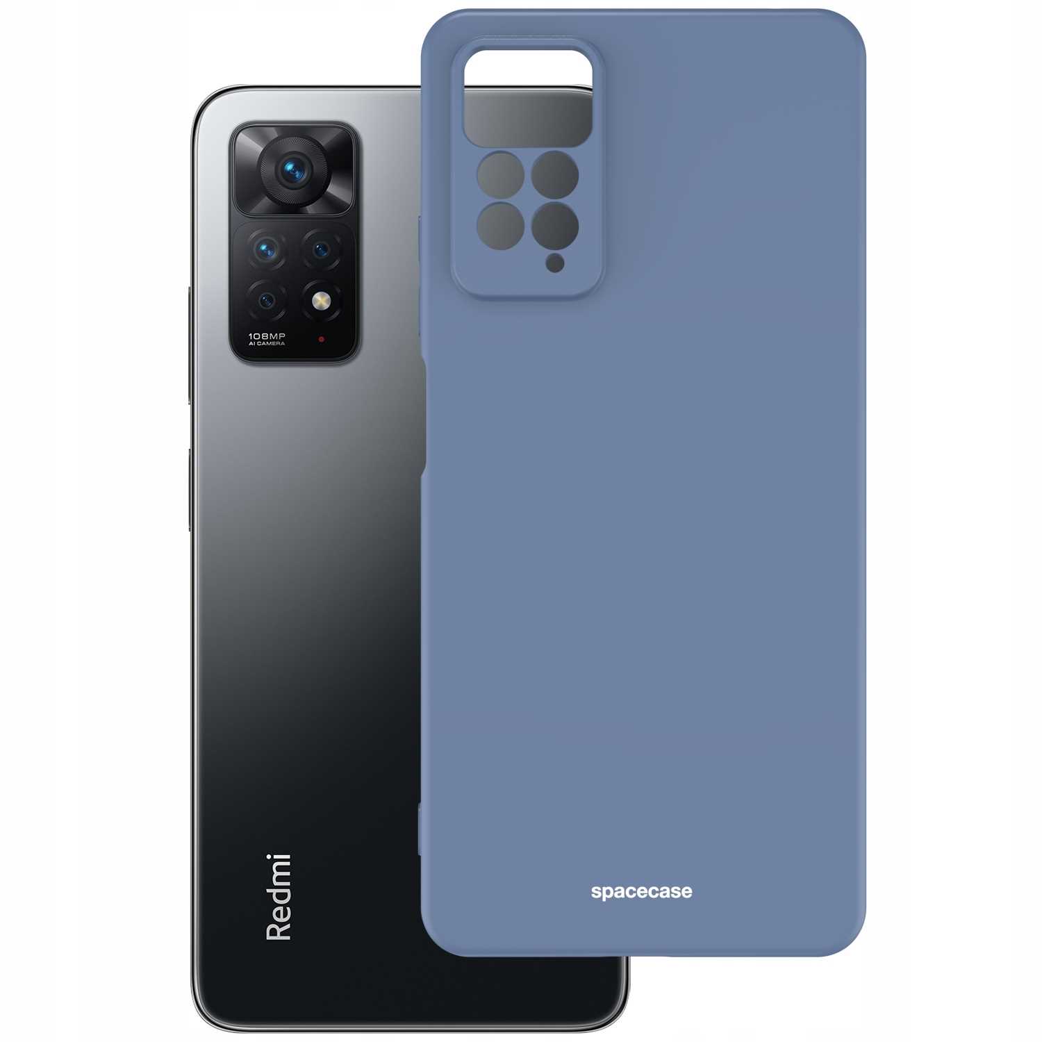 Spacecase Silicone Case Redmi Note 11 Pro 5G blue