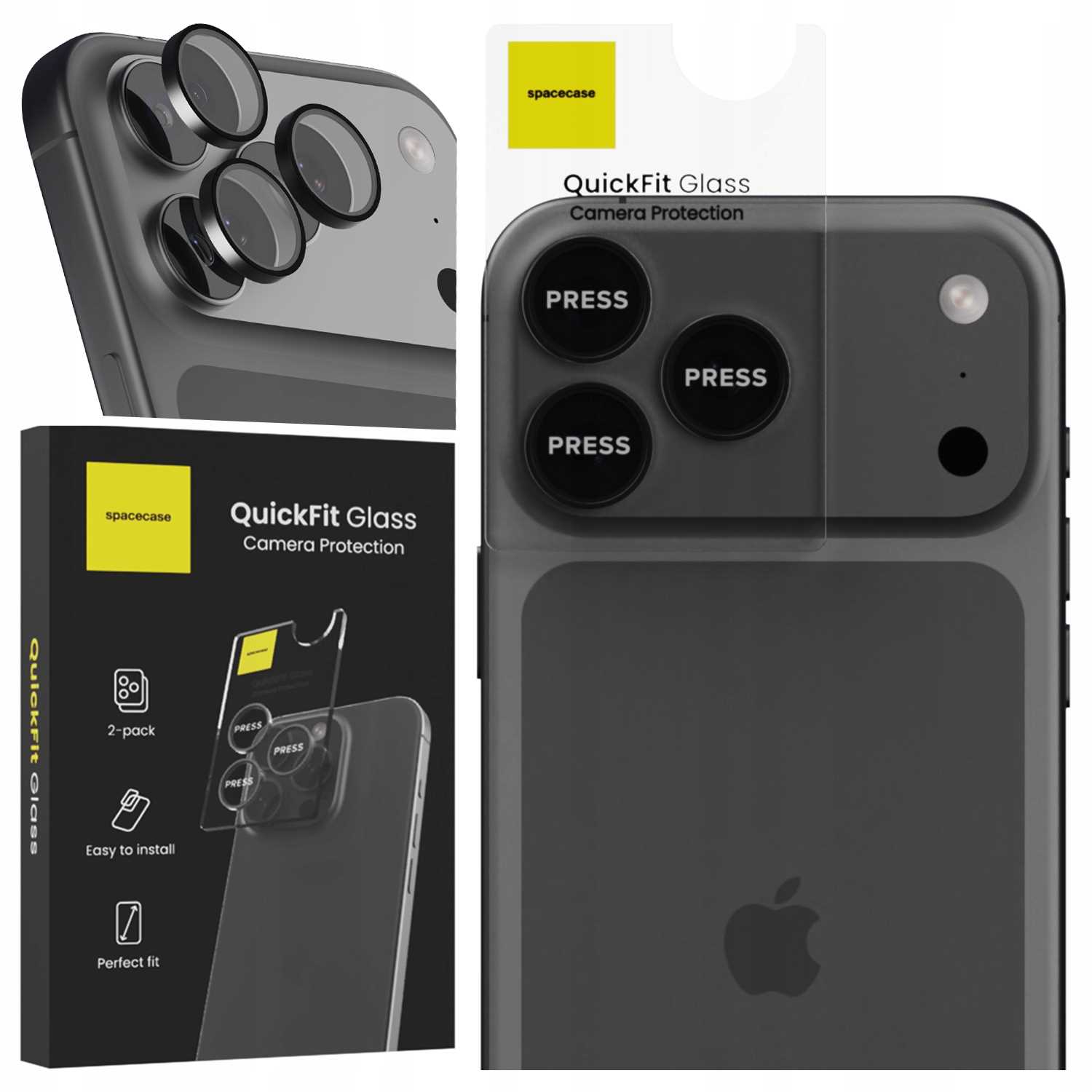 Spacecase Quickfit Camera iPhone 17 Pro / 17 Pro Max black