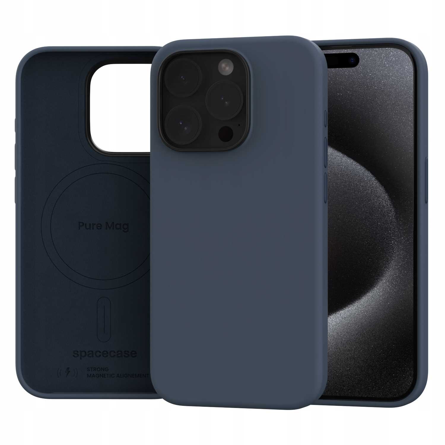 Spacecase Pure Mag Iphone 15 Pro Dark Blue