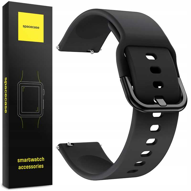 Spacecase Silicone Band 20mm black