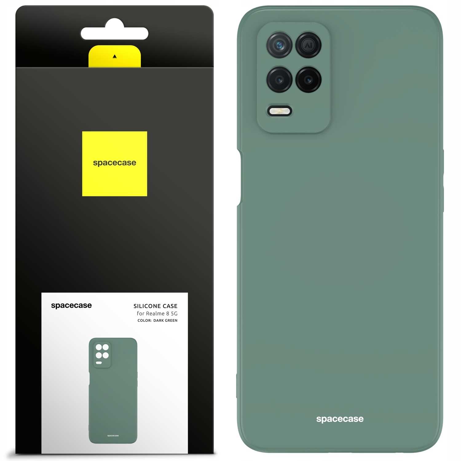 Spacecase Silicone Case Realme 8 5G Dark Green