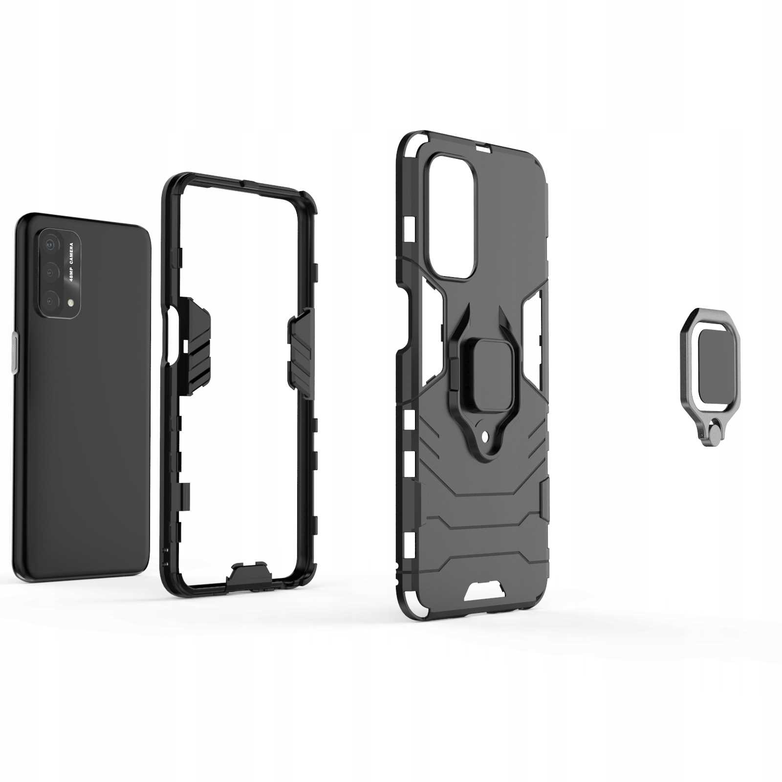 Spacecase X-Ring Oppo A54/A74/A93 5G Czarny