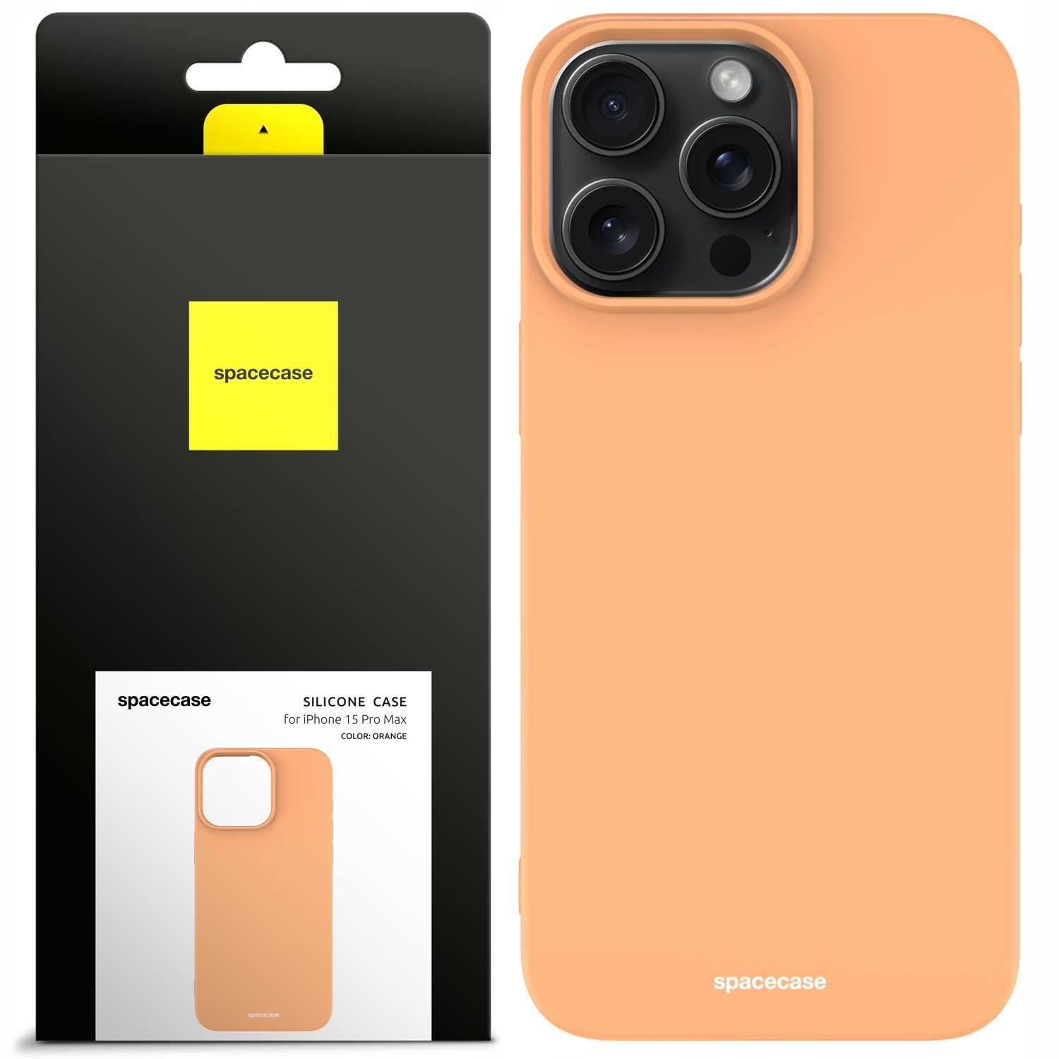 Spacecase Silicone Case Iphone 15 Pro Max Orange