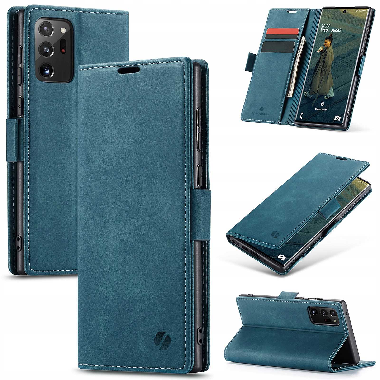 Spacecase Wallet Galaxy Note 20 Ultra blue