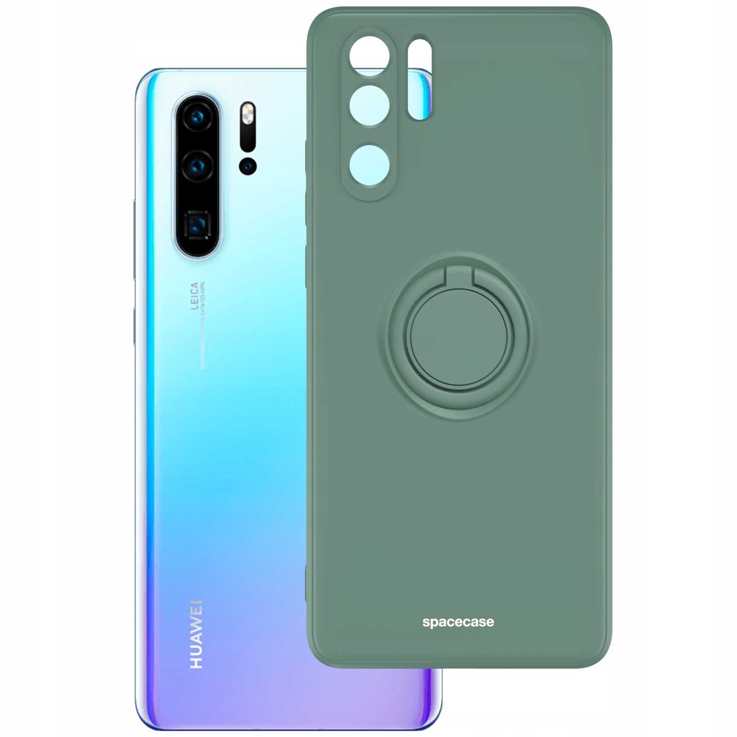 Spacecase Silicone Ring Huawei P30 Pro Dark Green