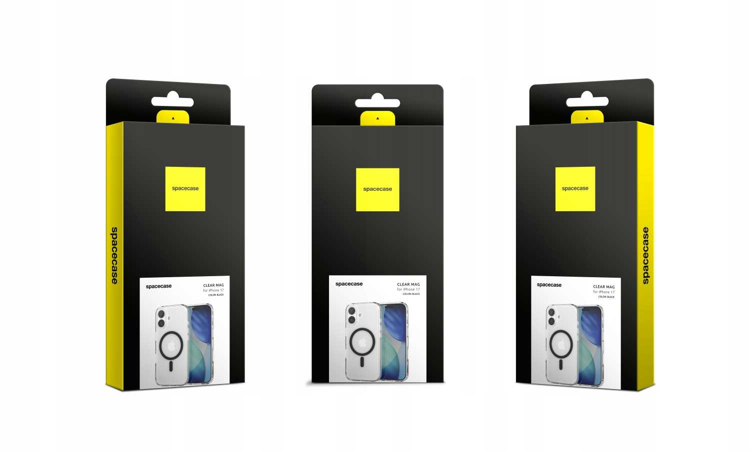 Spacecase Clear Mag Iphone 17 Black