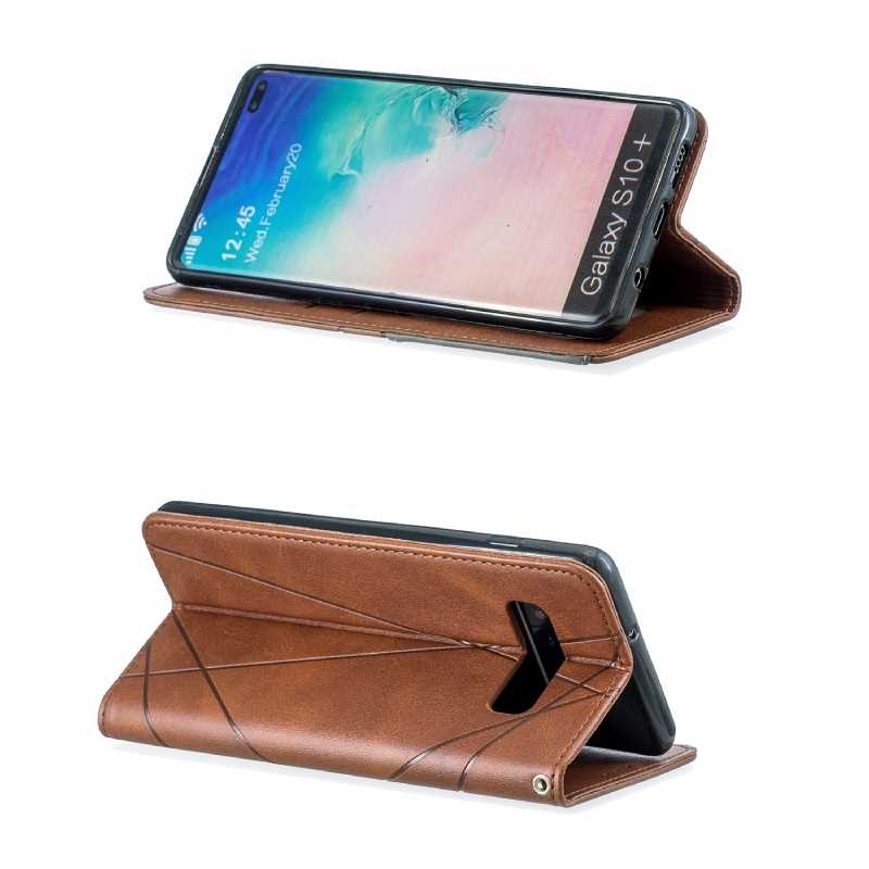 ZAPS Origami Galaxy S10+ brązowy