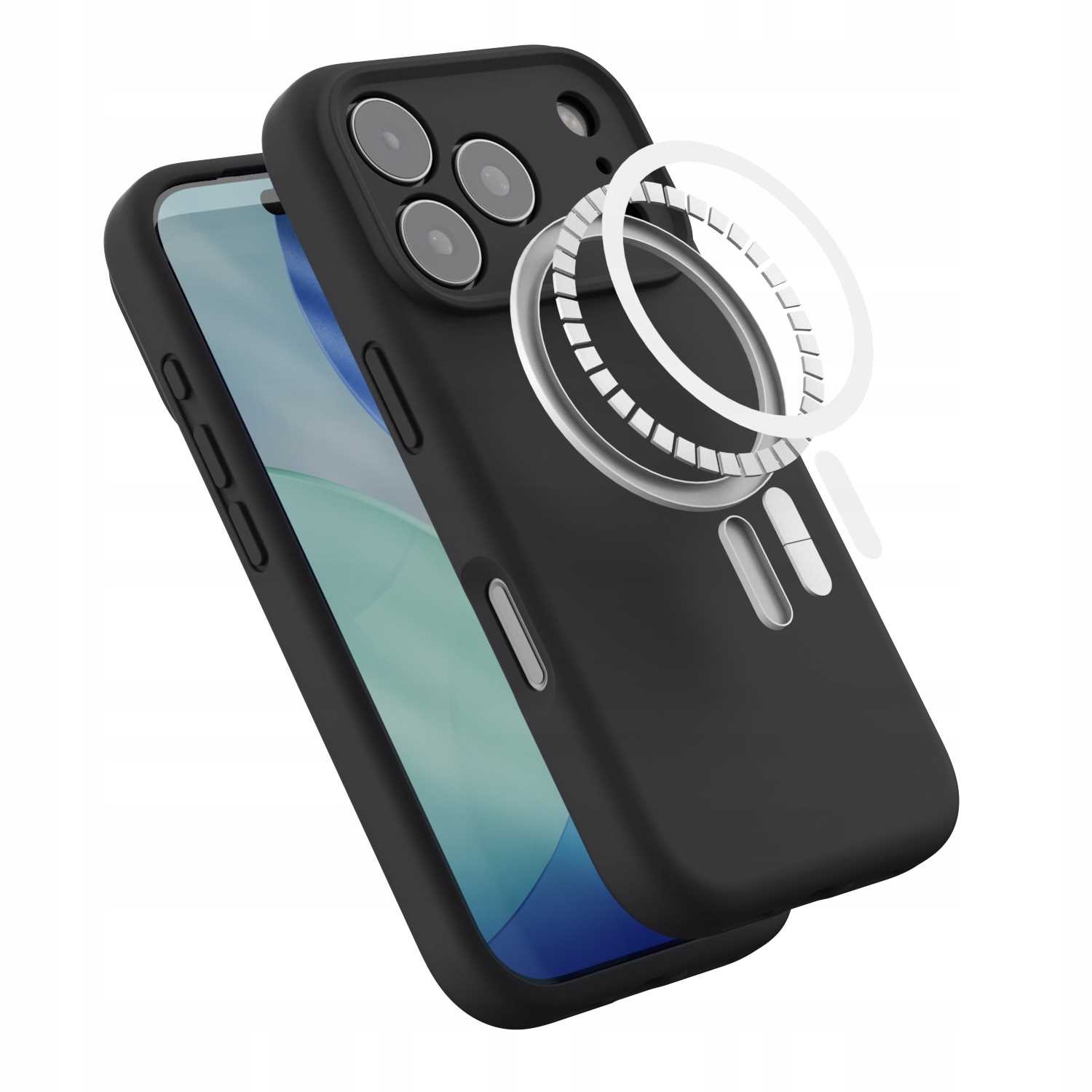 Spacecase Silicone Mag iPhone 17 Pro black