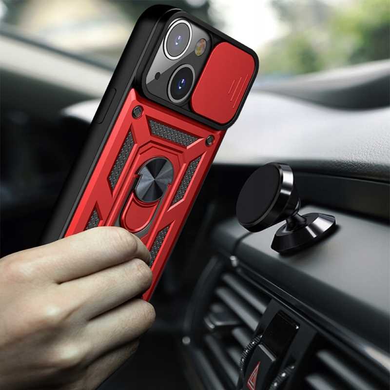Spacecase Camring iPhone 13 Mini red