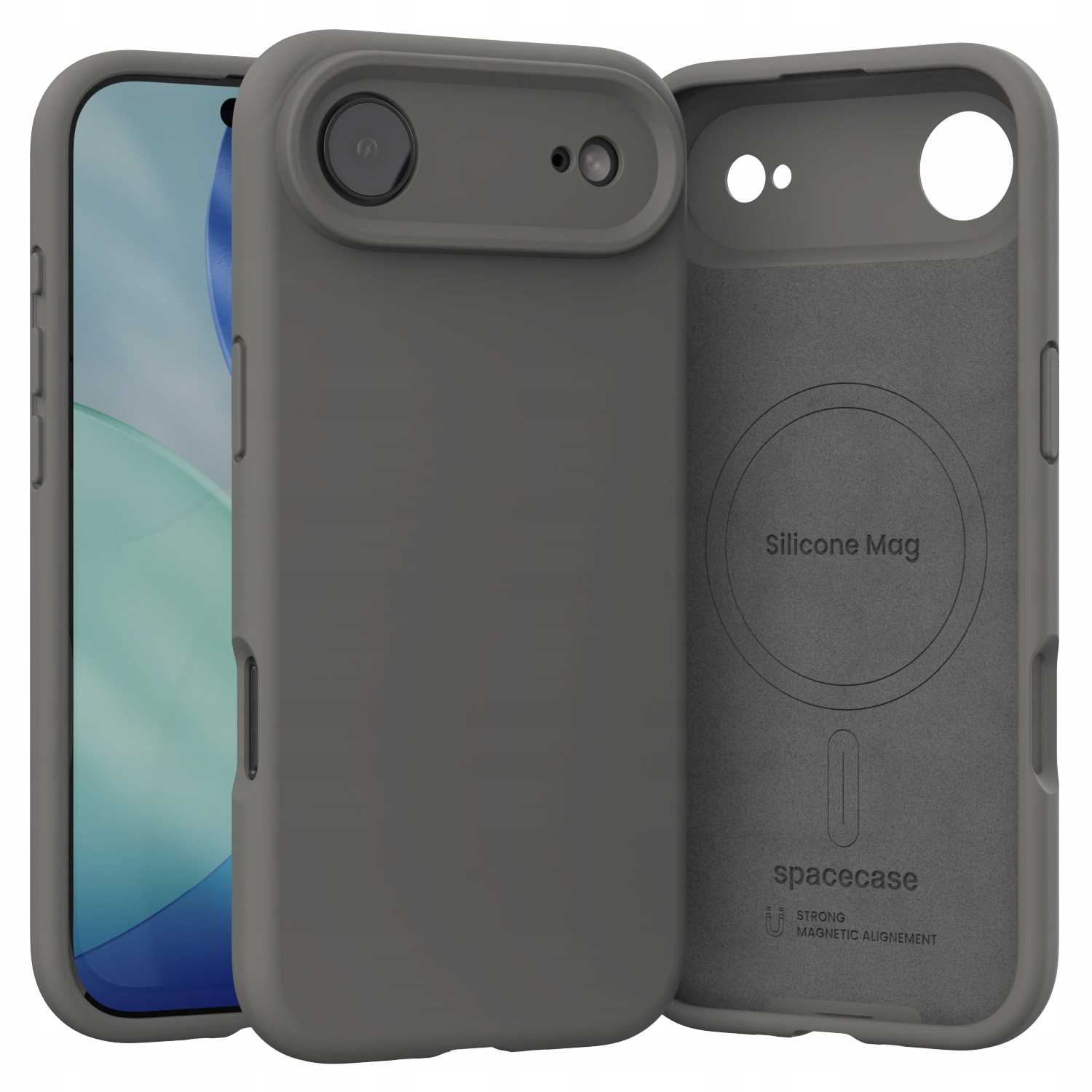 Spacecase Silicone Mag iPhone 17 Air gray