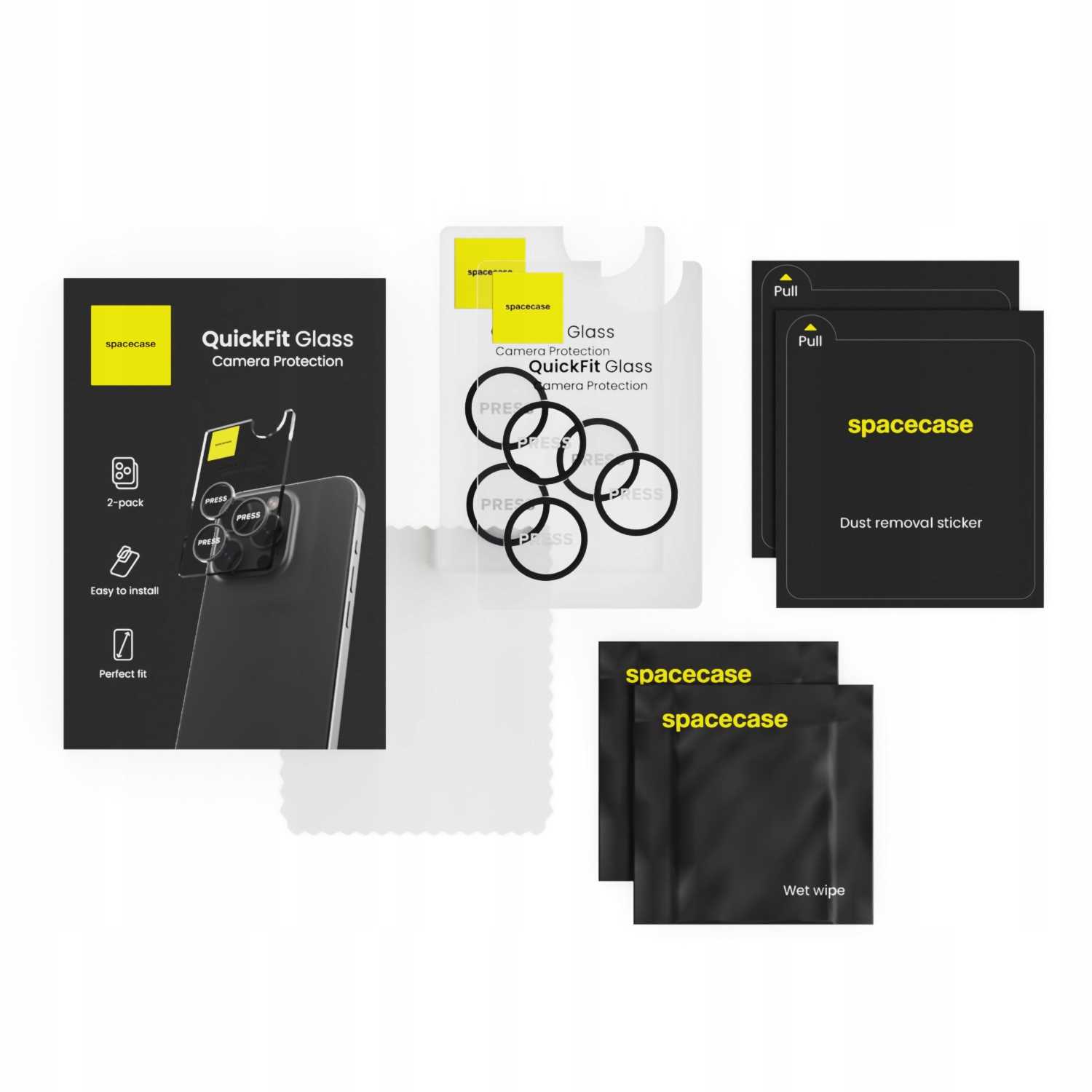 Spacecase Quickfit Camera Iphone 15 Pro/15 Pro Max Black