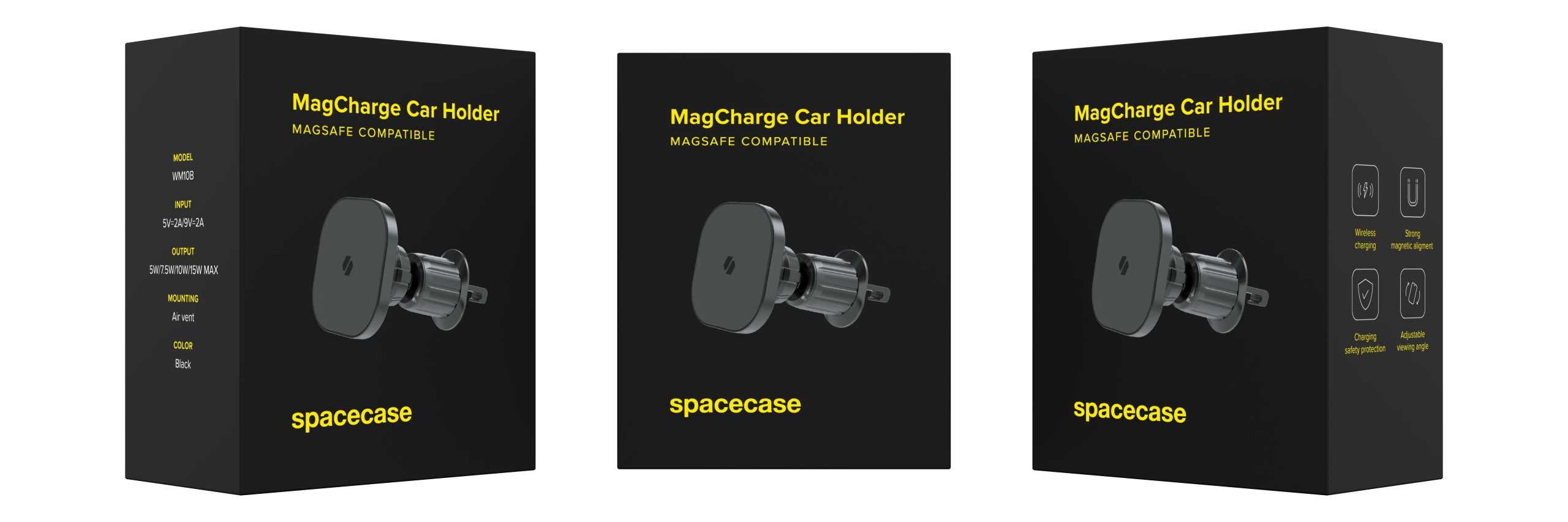 Spacecase Car Holder Air Vent MagCharge WM10B