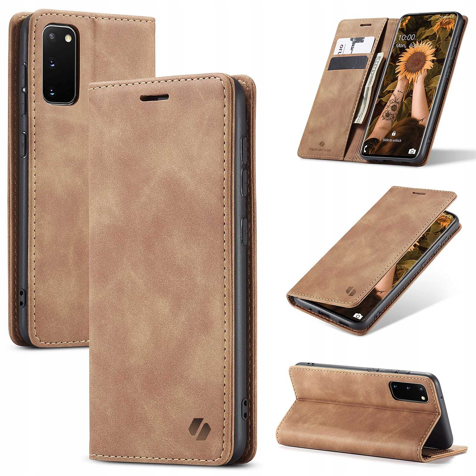 Spacecase Wallet Galaxy S20 Light Brown