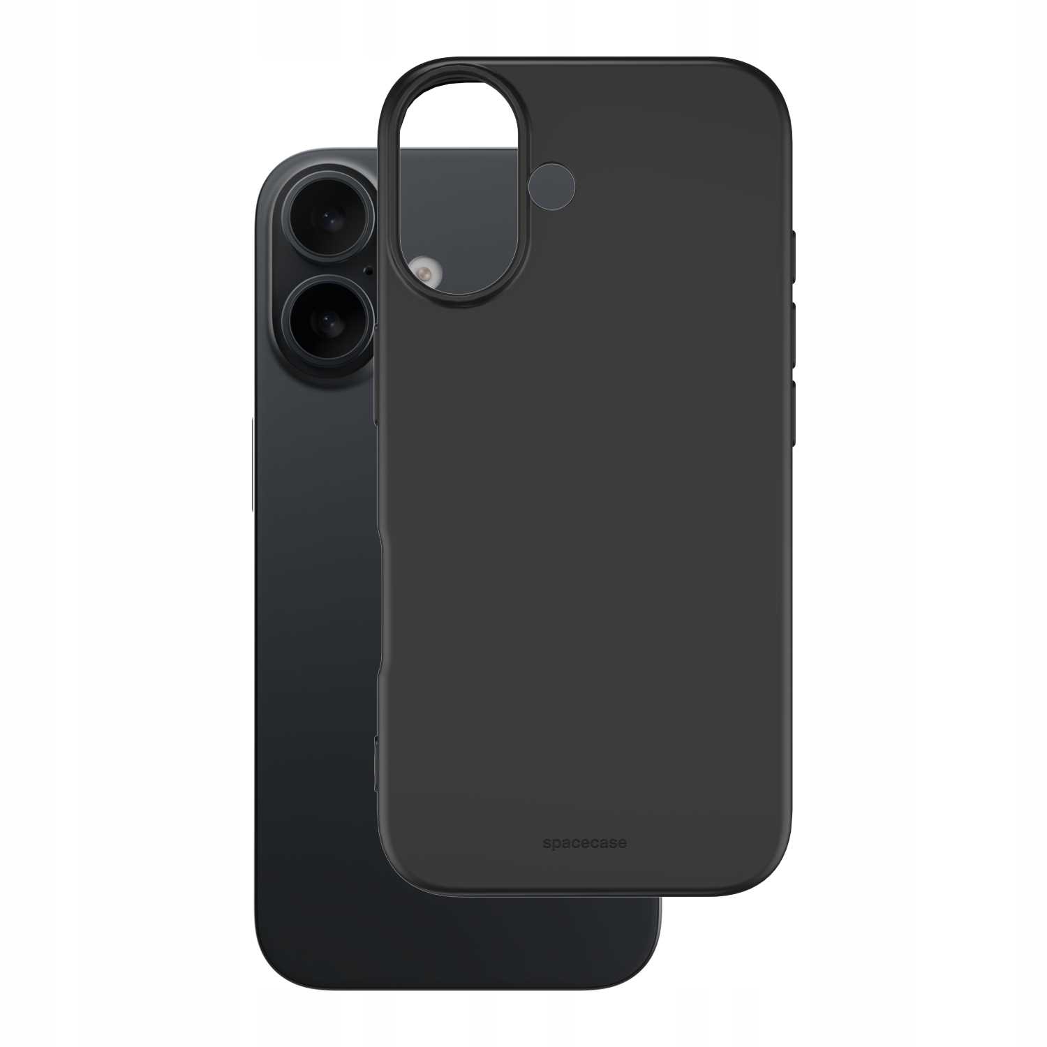 Spacecase Silicone Case Iphone 16 Plus Black