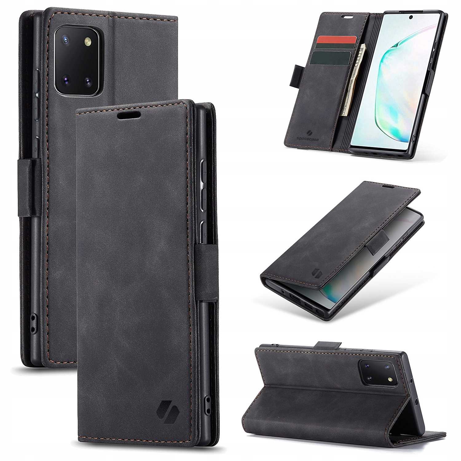 Spacecase Wallet Galaxy Note 10+ black