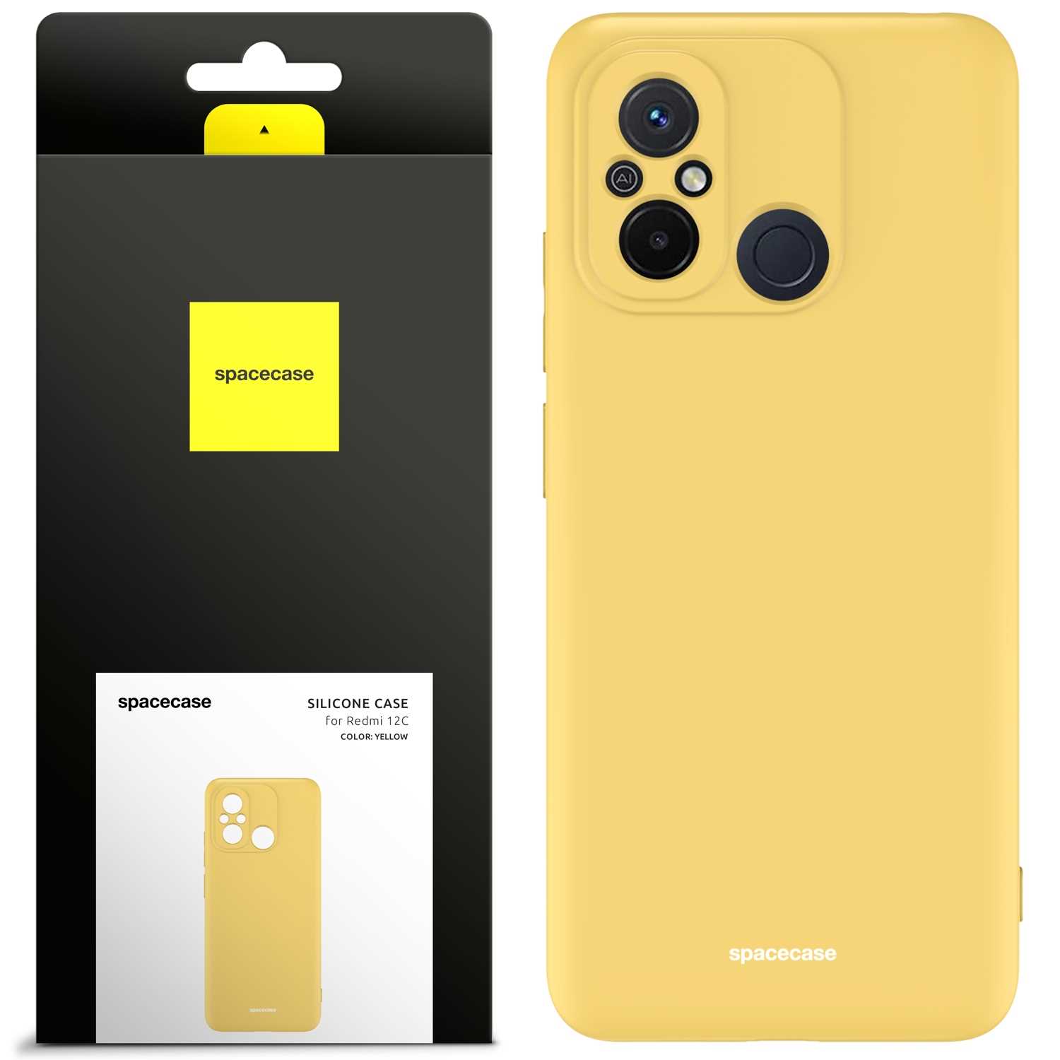 Spacecase Silicone Case Redmi Redmi 12C Yellow