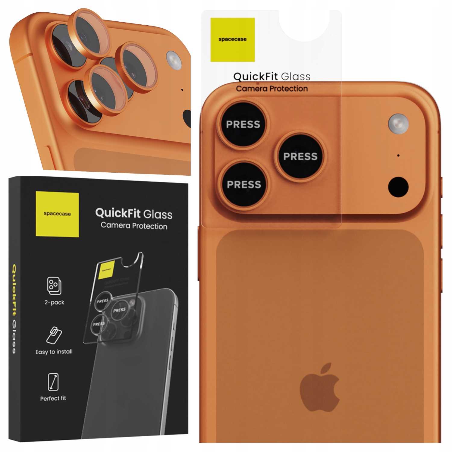 Spacecase Quickfit Camera iPhone 17 Pro / 17 Pro Max orange