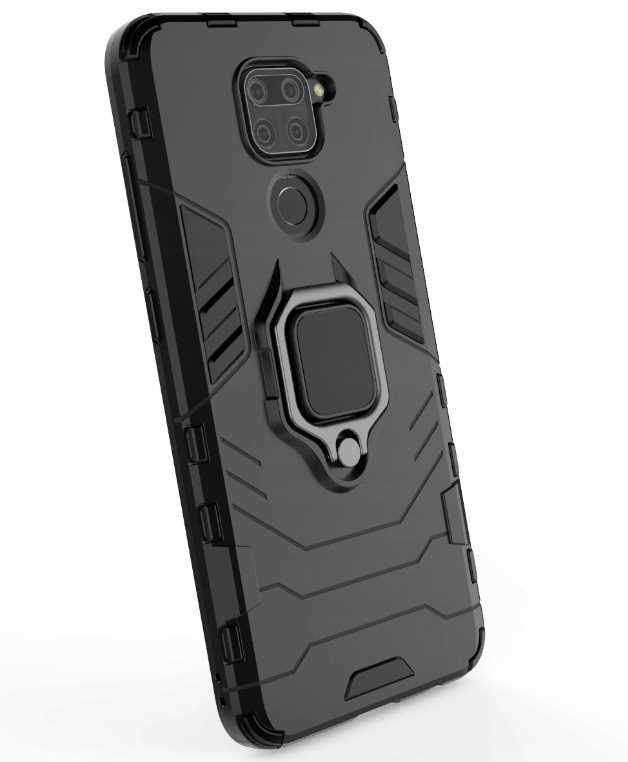 Spacecase X-Ring Redmi Note 9 Czarny