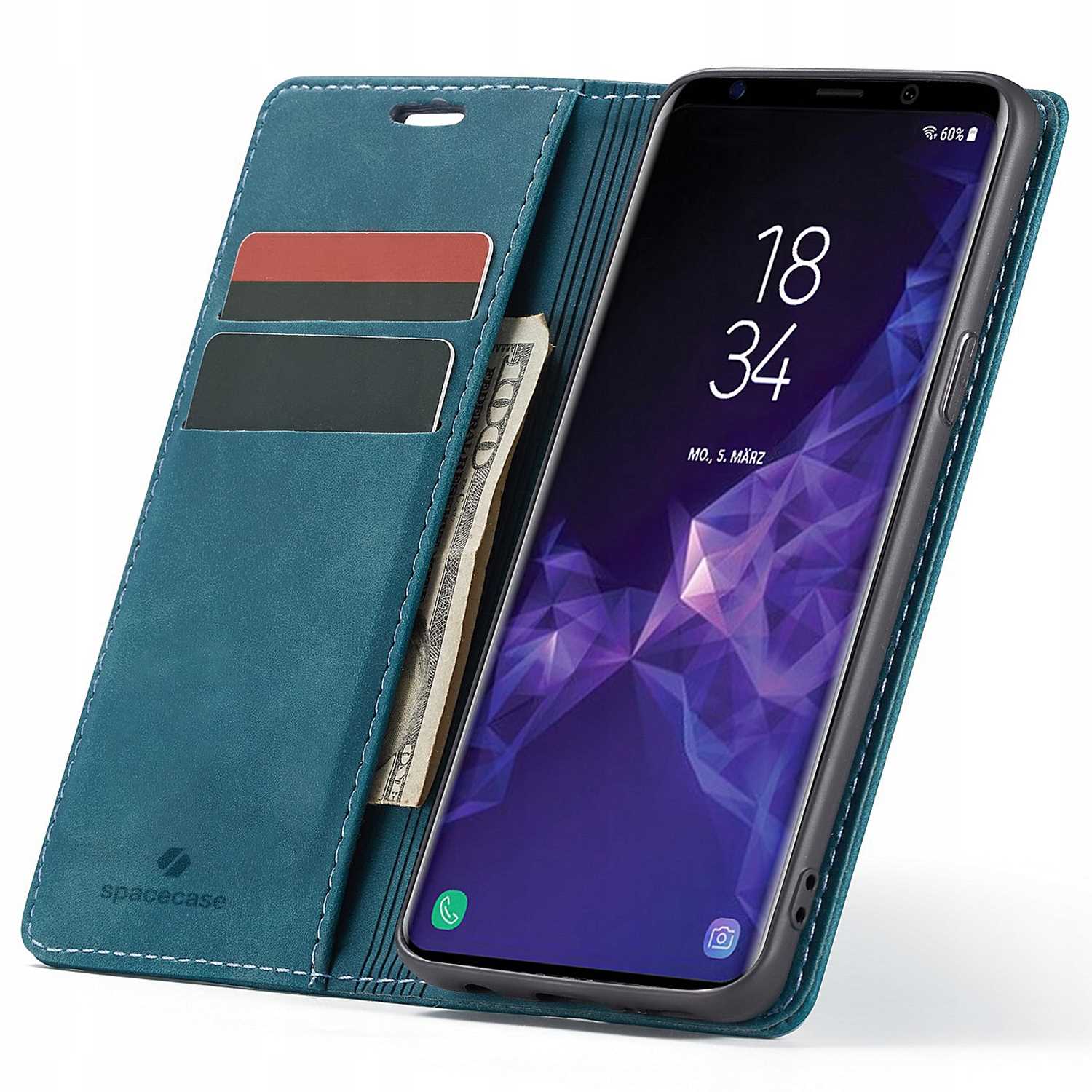 Spacecase Wallet Galaxy S9 blue