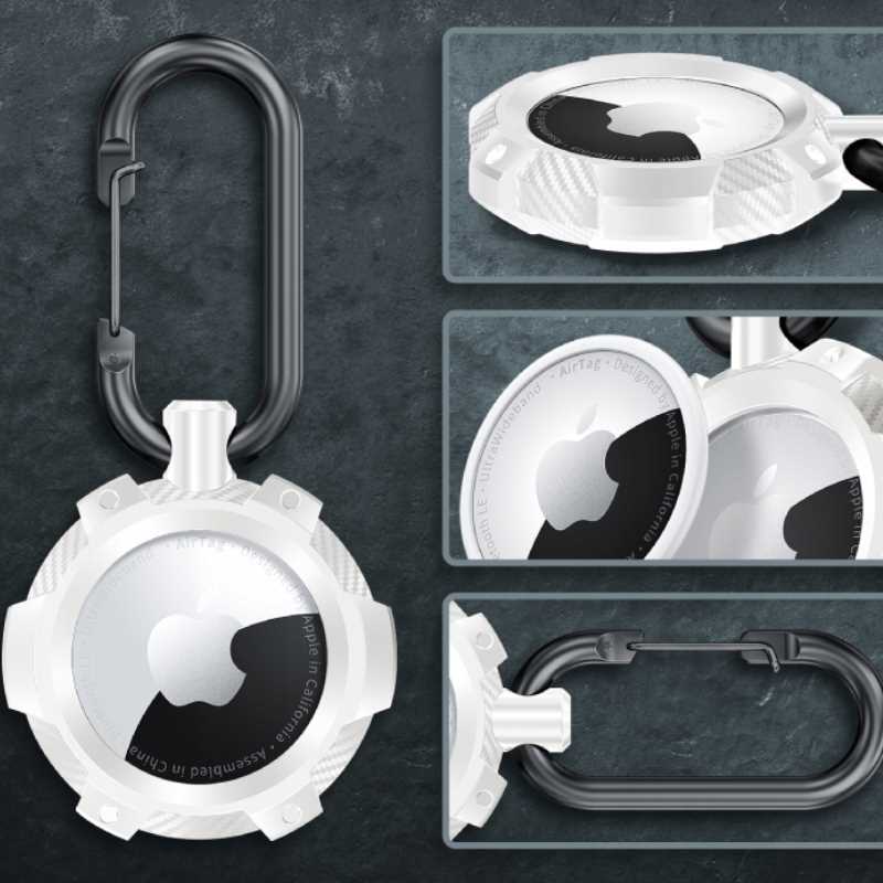 Spacecase Airtag Armor biały