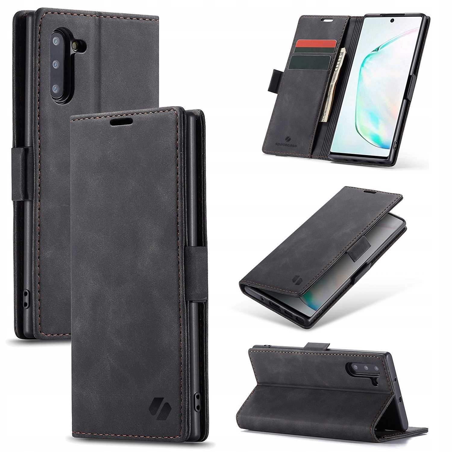 Spacecase Wallet Galaxy Note 10 black