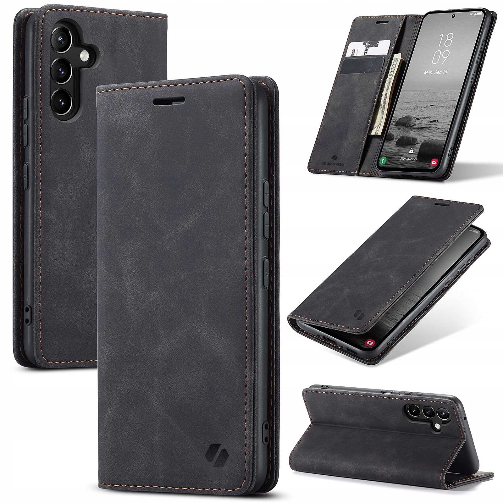 Spacecase Wallet Galaxy A54 5G Black