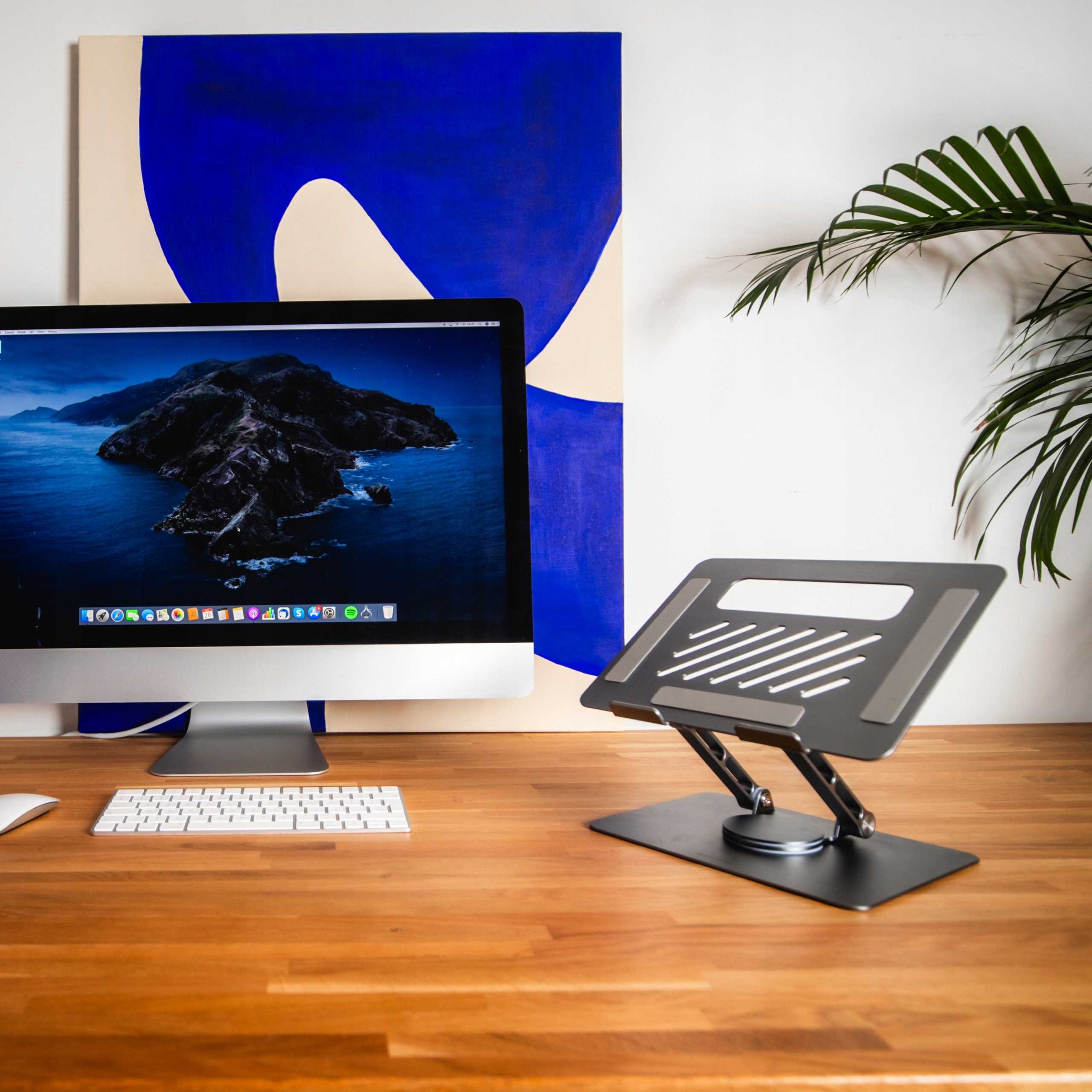 Spacecase Laptop aluminium stand 360 gray